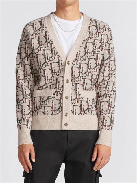 Dior Oblique Cardigan Multicolor Wool Jacquard 